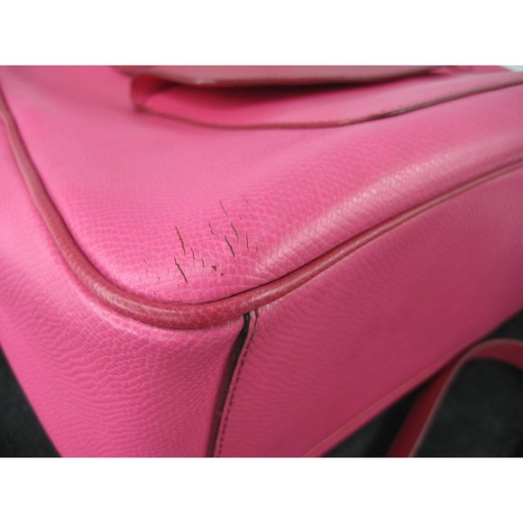 Vera Bradley Pink Leather Purse Adjustable Shoulder Strap Double Handles Spring - Picture 7 of 12